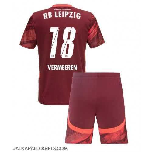 RB Leipzig Arthur Vermeeren #18 Vieras Peliasu Lasten 2024-25 Lyhythihainen (+ Lyhyet housut)